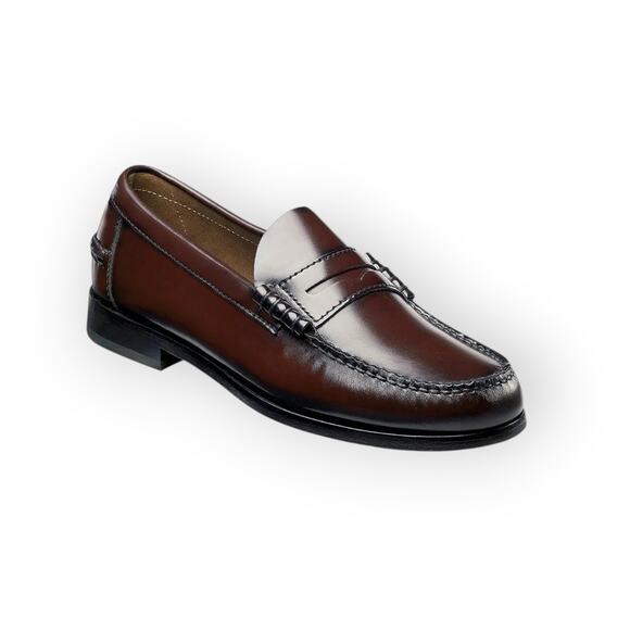 Florsheim Men 10B Berkley Moc Toe Penny Loafer Burgundy Narrow Brown NEW 17058 main image 8